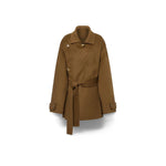 PHILOSOPHY Cappotto midi in panno double Marrone