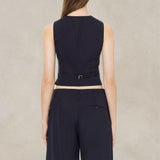 PHILOSOPHY Gilet in lana leggera stretch Blue