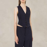 PHILOSOPHY Gilet in lana leggera stretch Blue