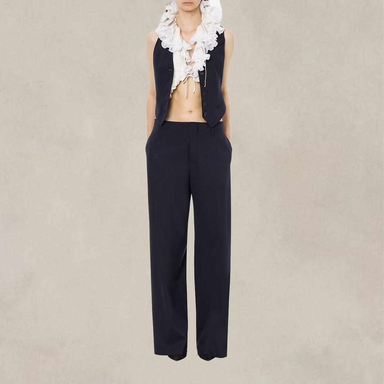 PHILOSOPHY Gilet in lana leggera stretch Blue