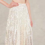 PHILOSOPHY Gonna donna longuette  in paillettes Avorio