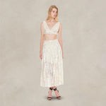 PHILOSOPHY Gonna donna longuette  in paillettes Avorio