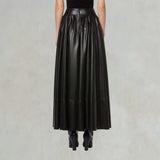 PHILOSOPHY Gonna in ecopelle Nero