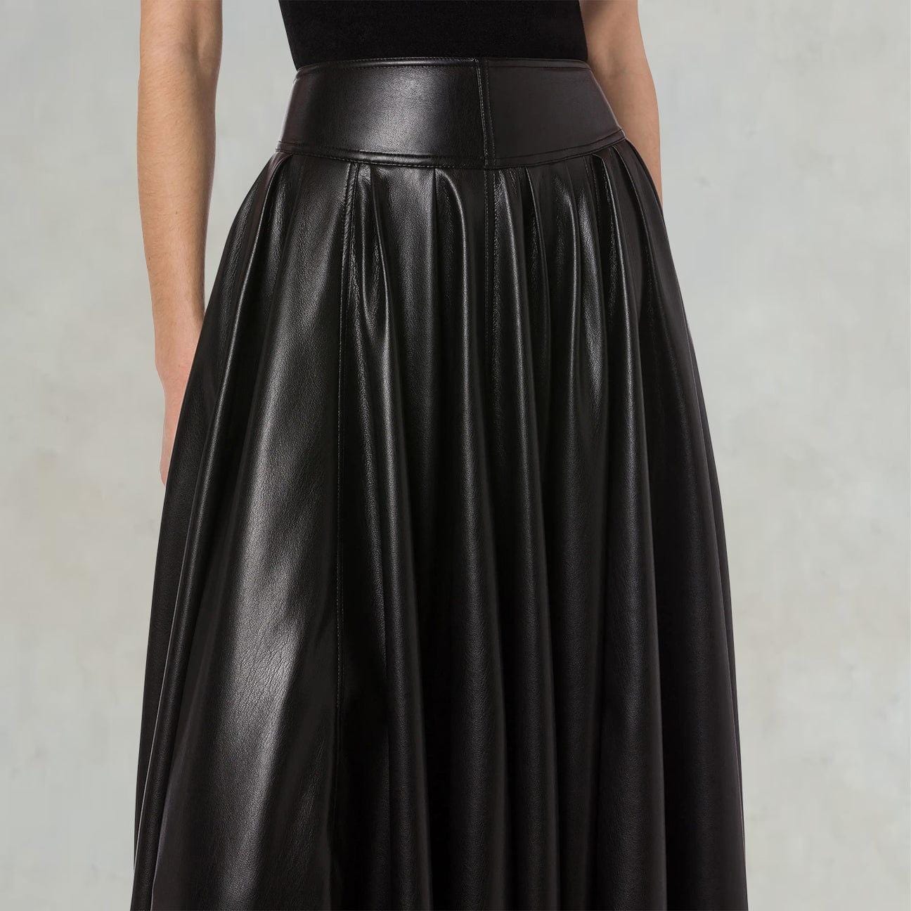 PHILOSOPHY Gonna in ecopelle Nero