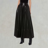 PHILOSOPHY Gonna in ecopelle Nero
