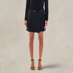 PHILOSOPHY Gonna mini in fresco lana Nero