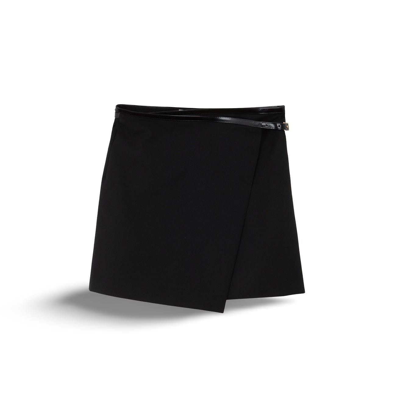 PHILOSOPHY Gonna mini in fresco lana Nero