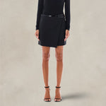PHILOSOPHY Gonna mini in fresco lana Nero