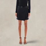 PHILOSOPHY Gonna mini in fresco lana Nero