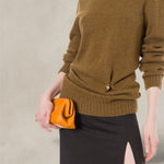 PHILOSOPHY Maglione in lana e cashmere con piercing Verde