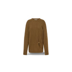 PHILOSOPHY Maglione in lana e cashmere con piercing Verde
