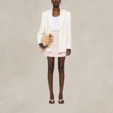 PHILOSOPHY Mini gonna in lino Rosa