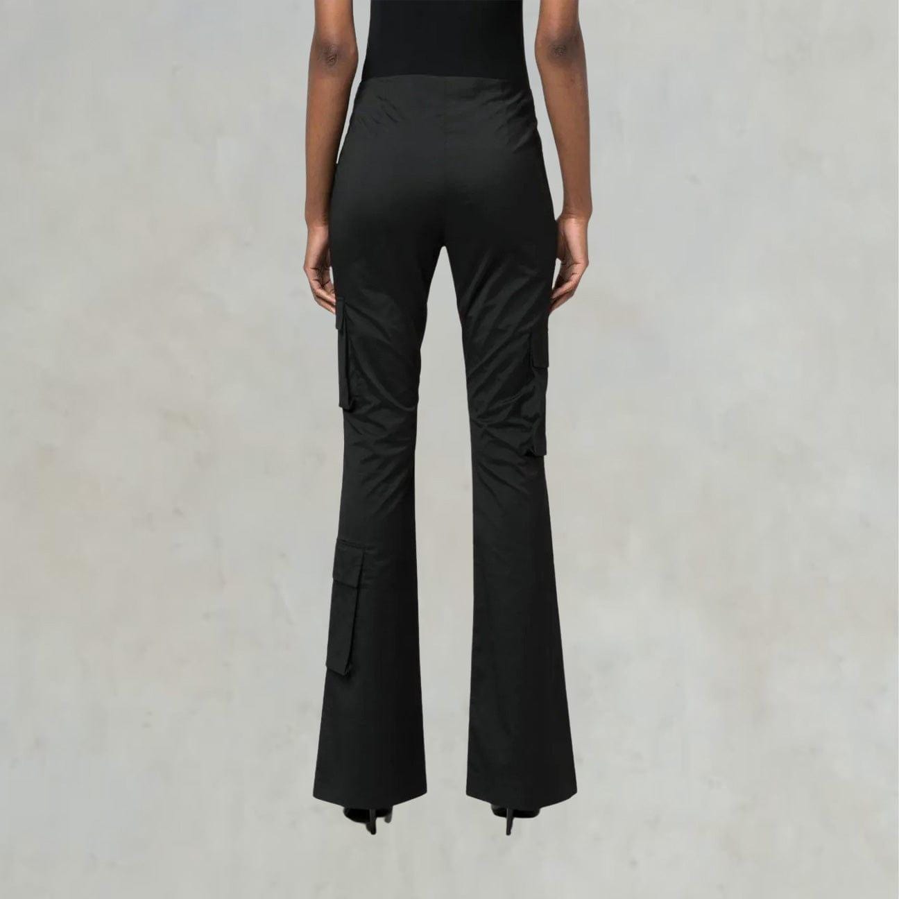 PHILOSOPHY Pantalone cargo in taffetà Nero