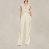 PHILOSOPHY Pantalone in misto Lino Giallo