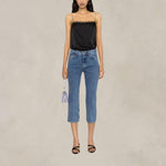 PHILOSOPHY Top con bordo in pizzo Rosa