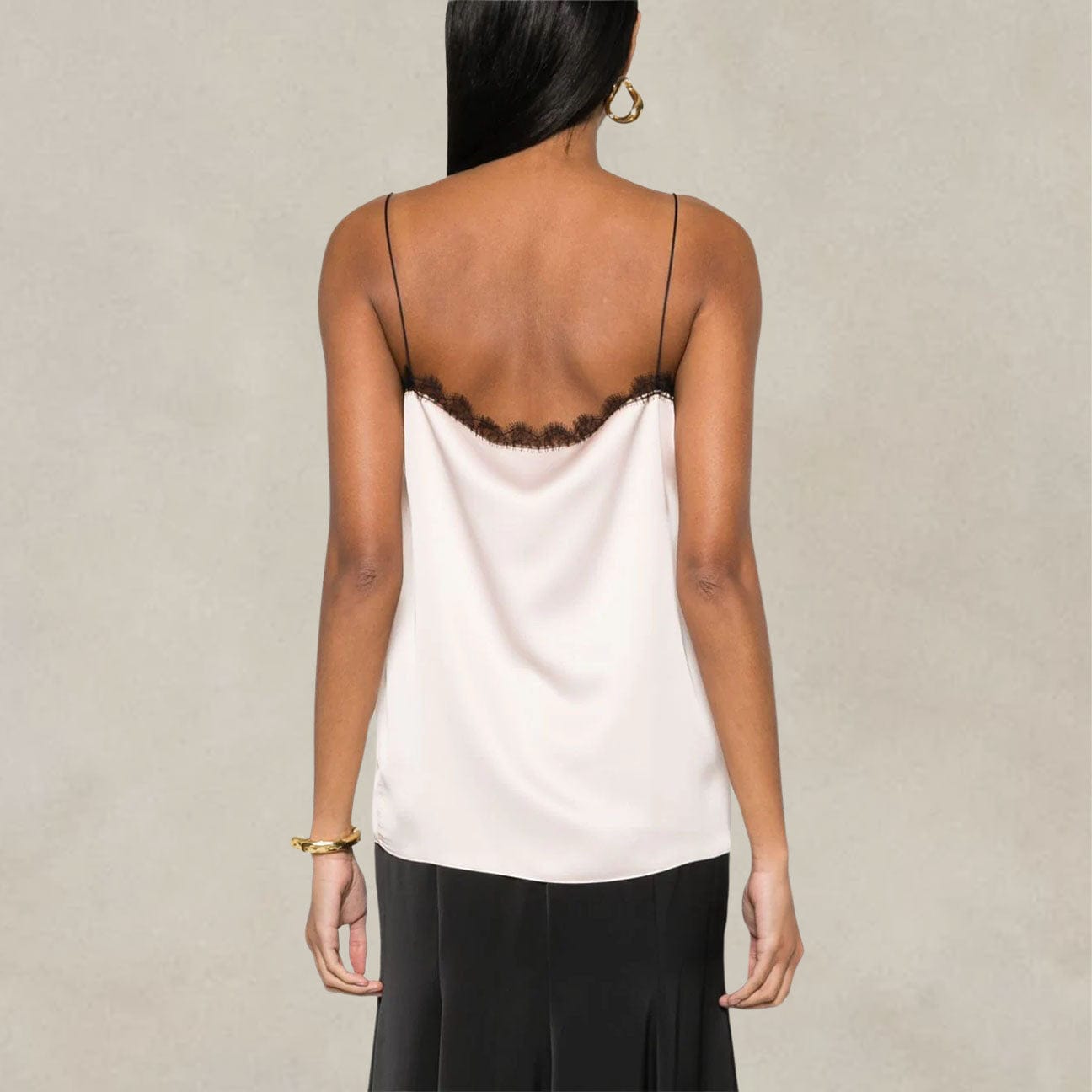 PHILOSOPHY Top con bordo in pizzo Rosa