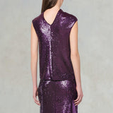 PHILOSOPHY Top in paillettes Viola