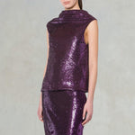 PHILOSOPHY Top in paillettes Viola