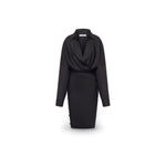PHILOSOPHY Vestito a portafoglio in tropical wool Grigio