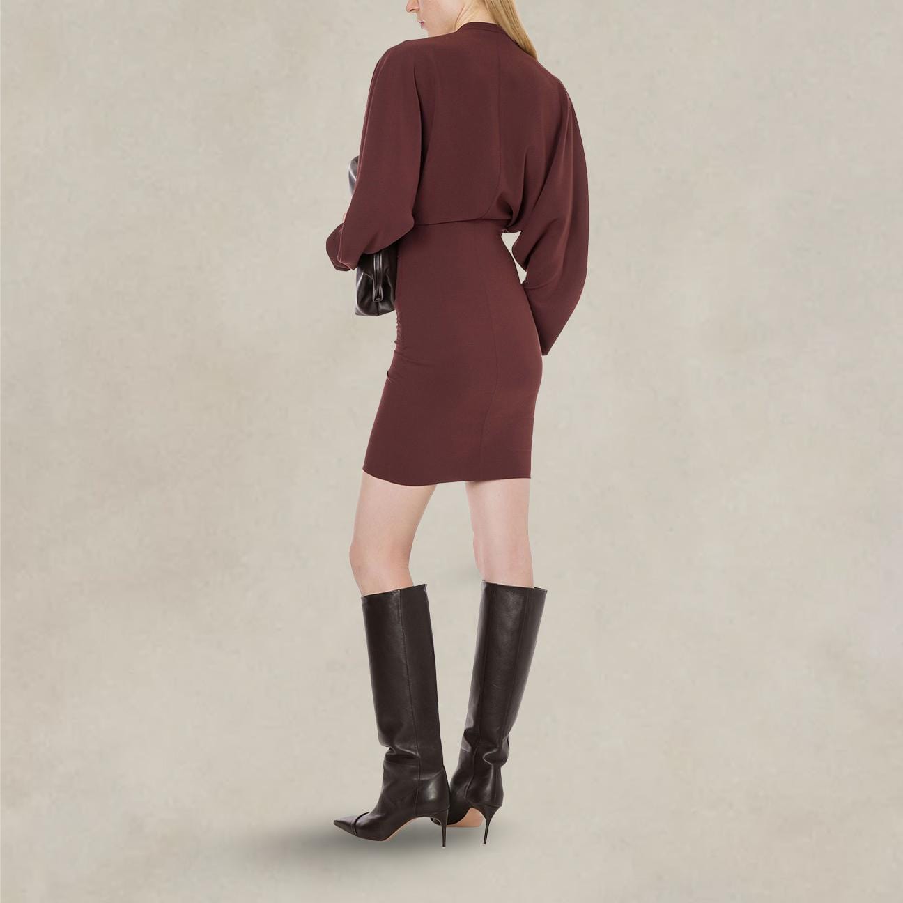 PHILOSOPHY Vestito in light crèpe Marrone