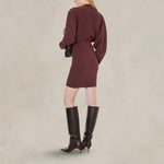 PHILOSOPHY Vestito in light crèpe Marrone