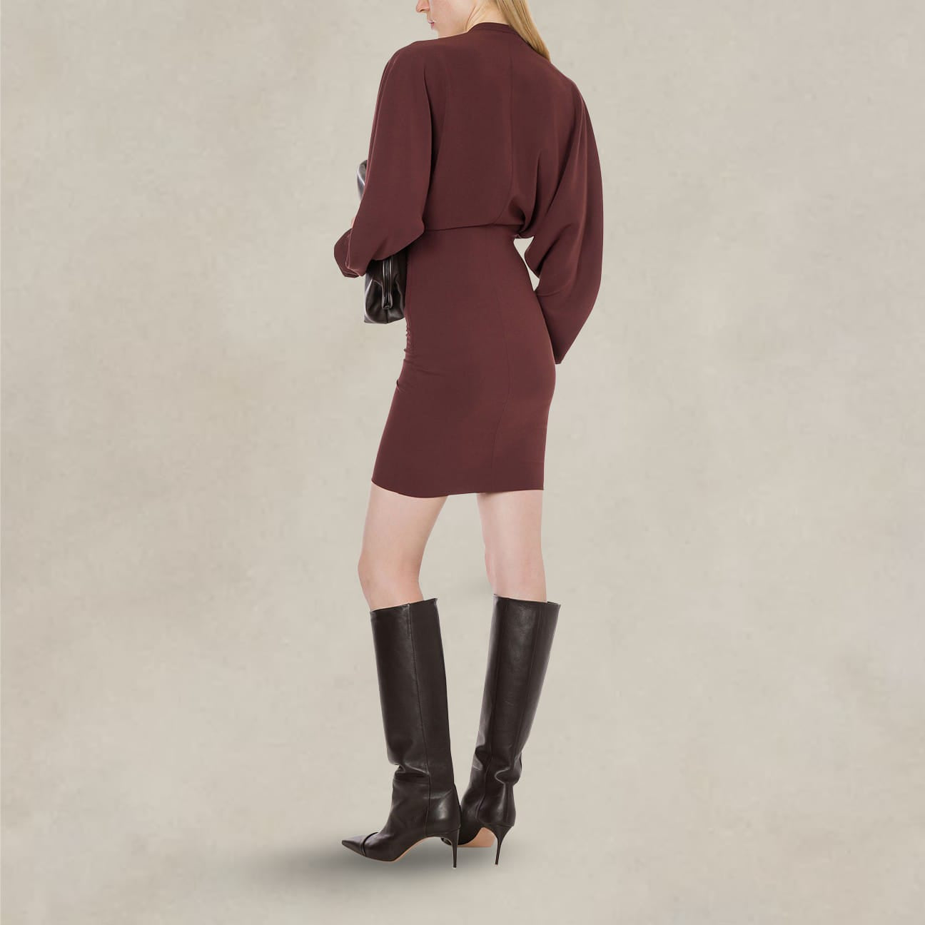 PHILOSOPHY Vestito in light crèpe Marrone
