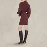 PHILOSOPHY Vestito in light crèpe Marrone