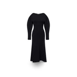 PHILOSOPHY Vestito in misto lana con piercing Nero