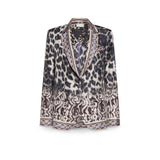 PIERRE LOUIS MASCIA Giacca donna in seta stampa Animalier