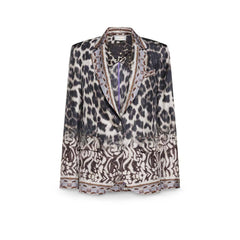 PIERRE LOUIS MASCIA Giacca donna in seta stampa Animalier