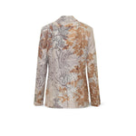 PIERRE LOUIS MASCIA Giacca donna in seta stampa Pattern Mauve