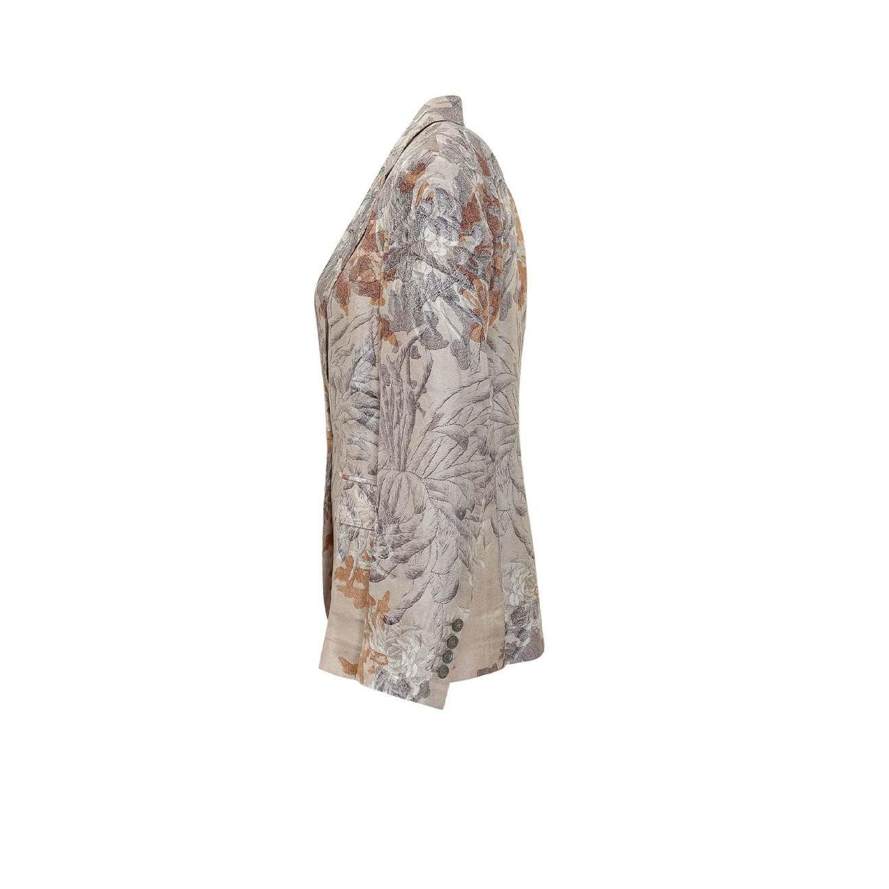 PIERRE LOUIS MASCIA Giacca donna in seta stampa Pattern Mauve