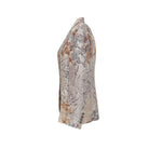PIERRE LOUIS MASCIA Giacca donna in seta stampa Pattern Mauve