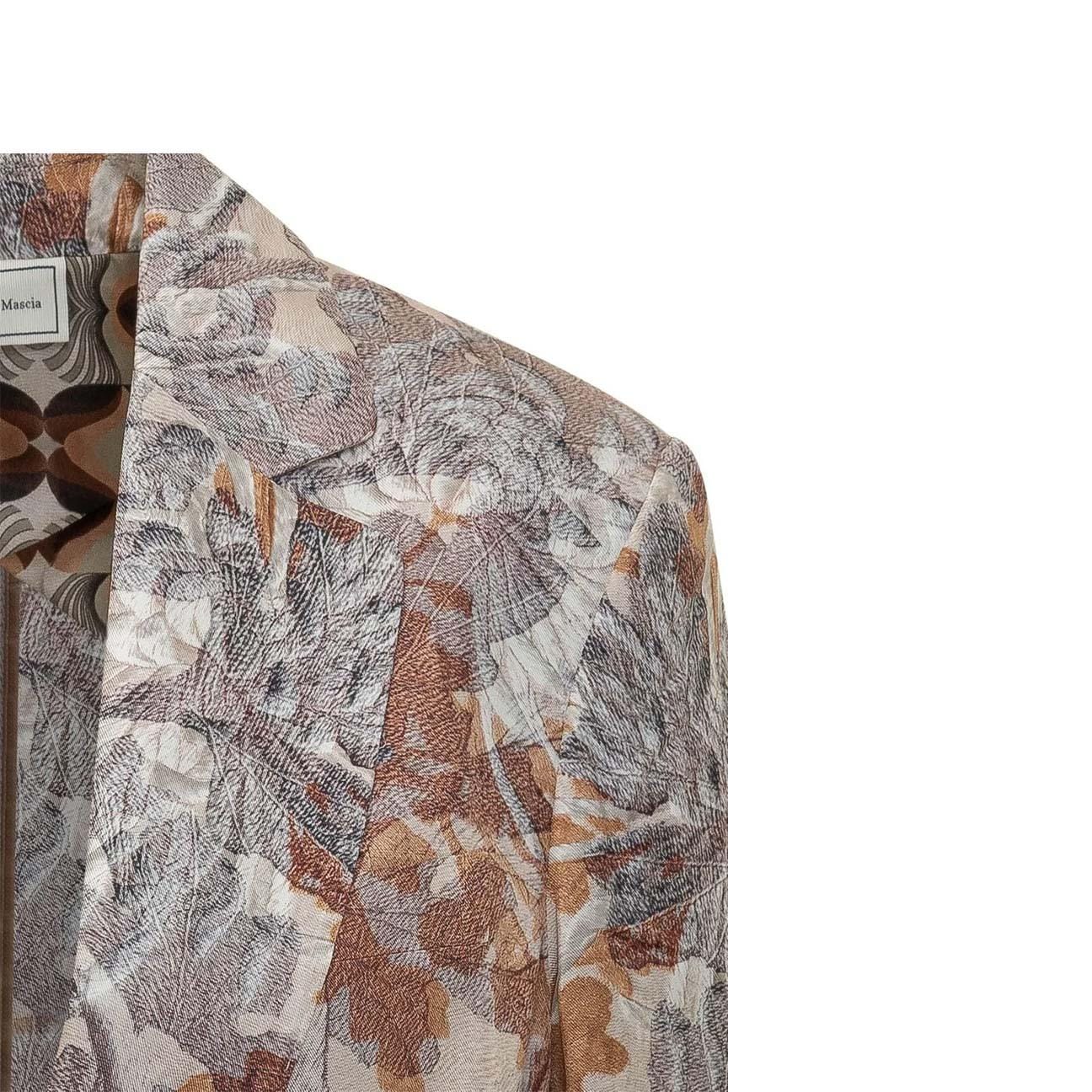 PIERRE LOUIS MASCIA Giacca donna in seta stampa Pattern Mauve