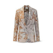 Giacca donna in seta stampa Pattern Mauve