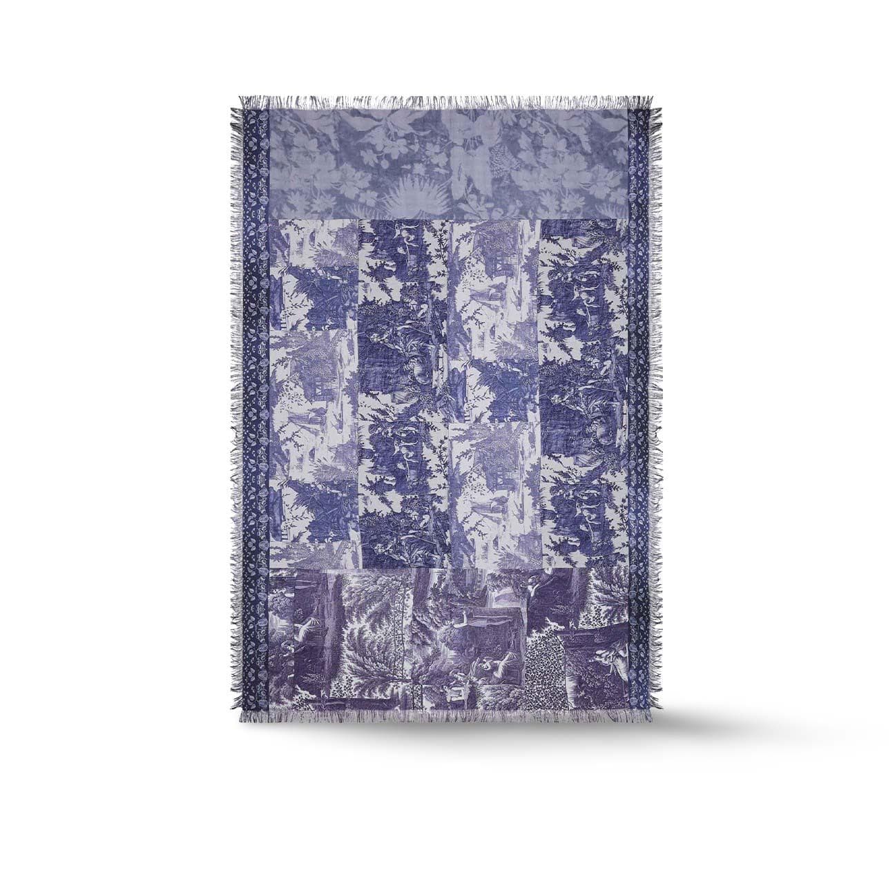 PIERRE LOUIS MASCIA Stola donna Aloe in seta Blue