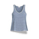 PIERRE LOUIS MASCIA Top donna in seta stampa a righe Blue
