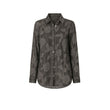 Camicia donna in cotone tinto freddo Marrone
