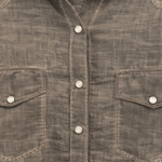 PLOUMANAC'H Camicia donna texana  tinto freddo Marrone