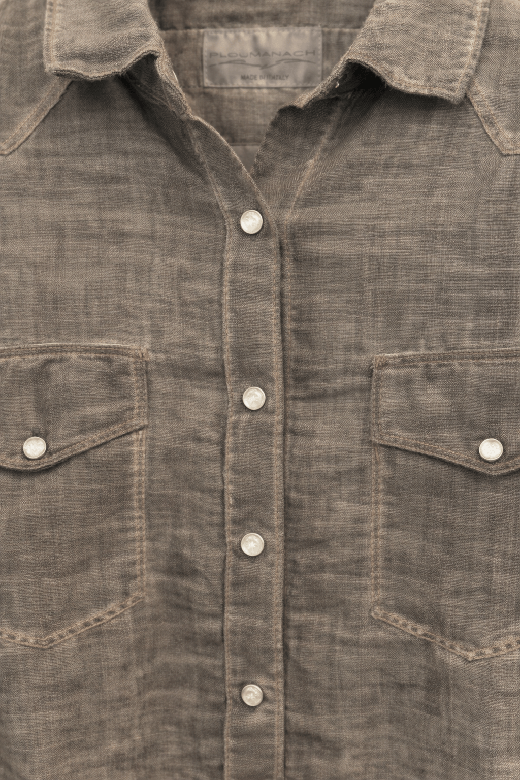 PLOUMANAC'H Camicia donna texana  tinto freddo Marrone