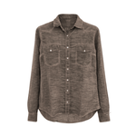 PLOUMANAC'H Camicia donna texana  tinto freddo Marrone