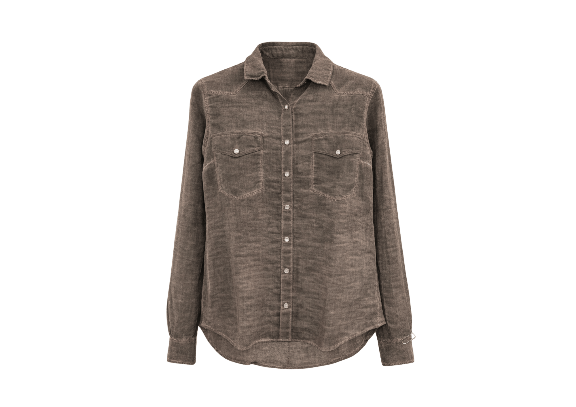 PLOUMANAC'H Camicia donna texana  tinto freddo Marrone