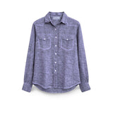 PLOUMANAC'H Camicia donna texana  tinto freddo Mauve