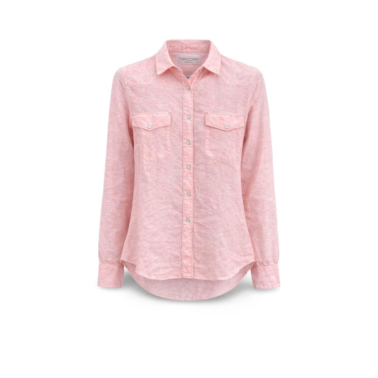 PLOUMANAC'H Camicia donna texana  tinto freddo Rosa