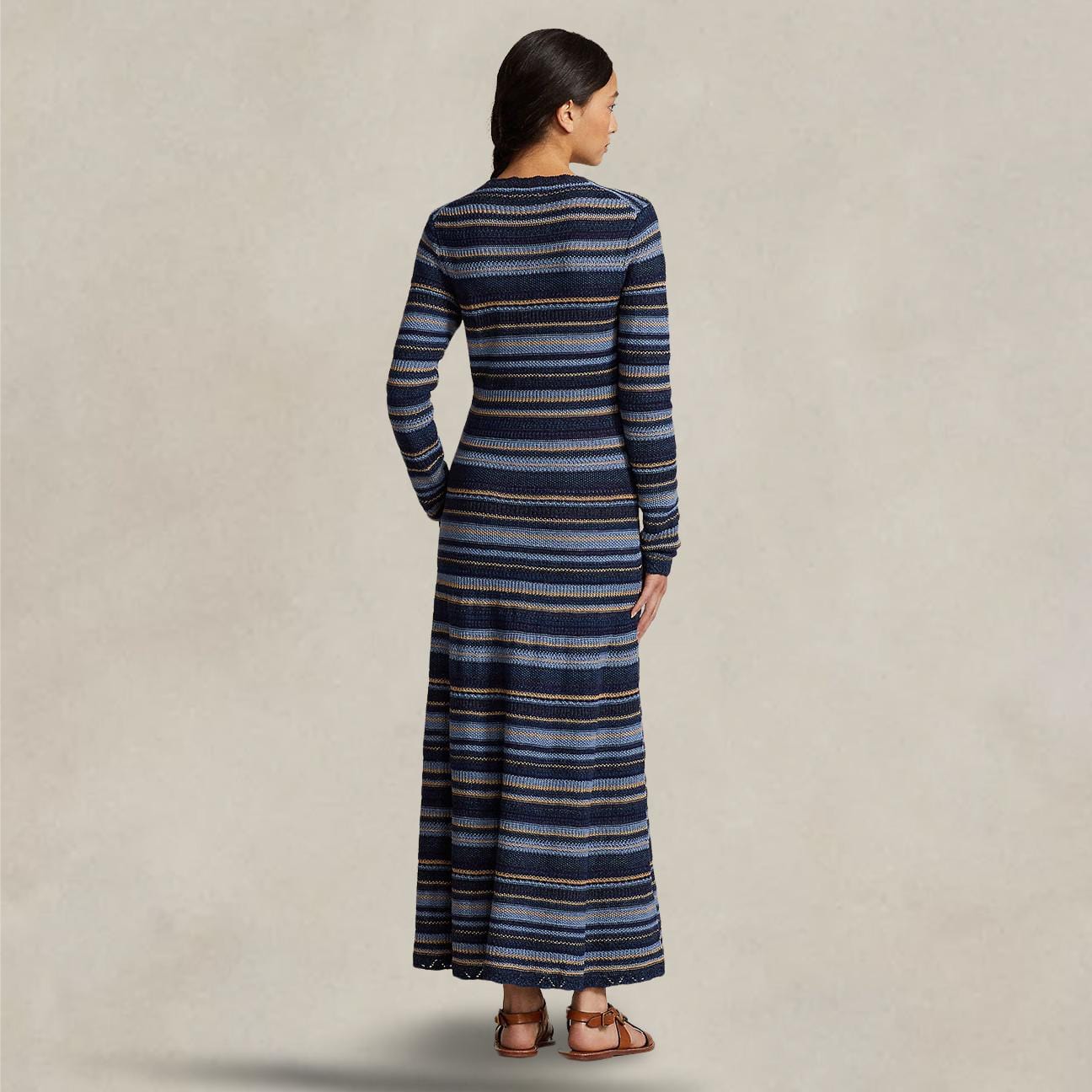 POLO RALPH LAUREN Abito donna  in maglia Blue