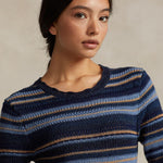POLO RALPH LAUREN Abito donna  in maglia Blue