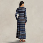 POLO RALPH LAUREN Abito donna  in maglia Blue