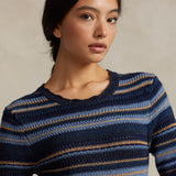 POLO RALPH LAUREN Abito donna  in maglia Blue