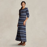 POLO RALPH LAUREN Abito donna  in maglia Blue