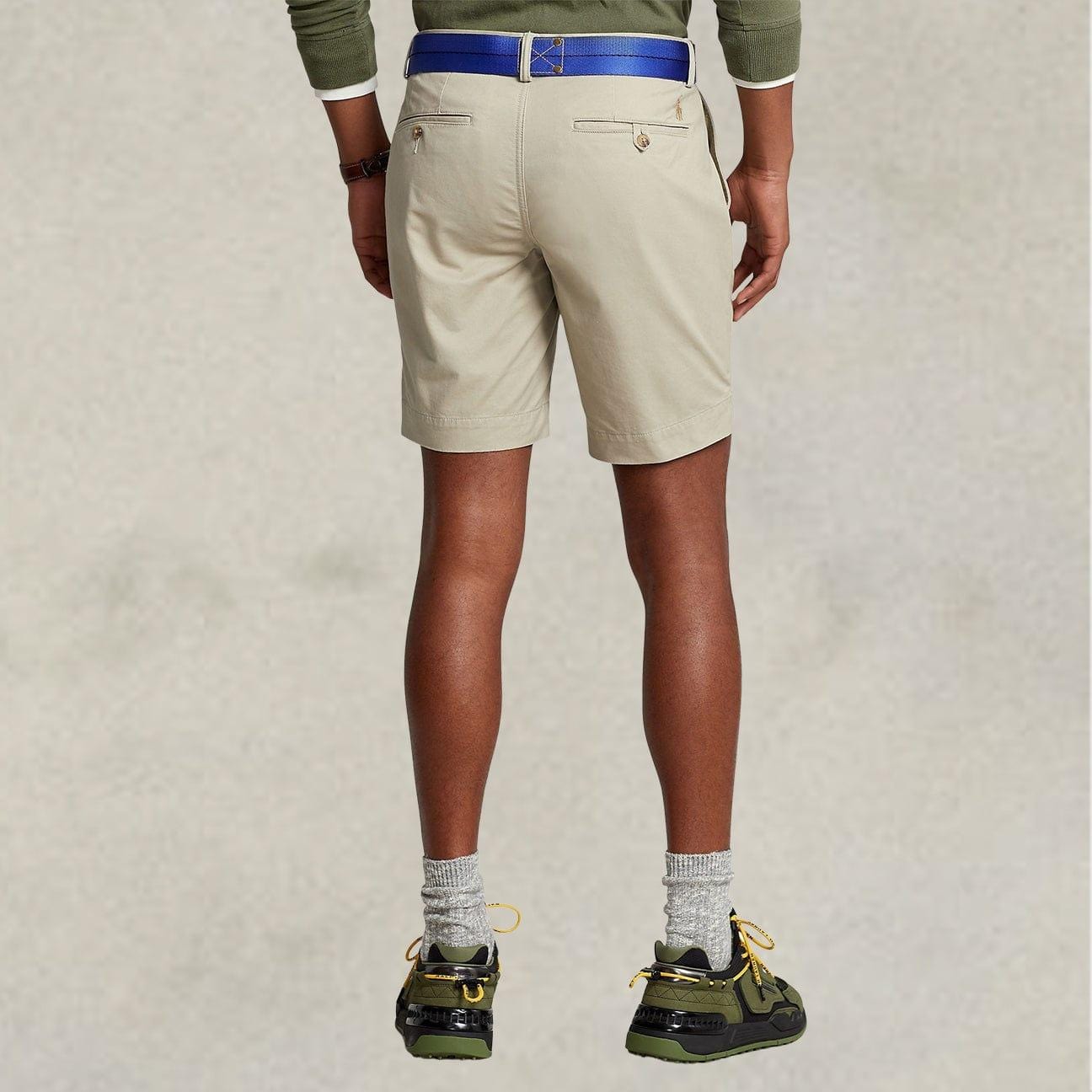 POLO RALPH LAUREN Bermuda uomo in chino stretch Khaki